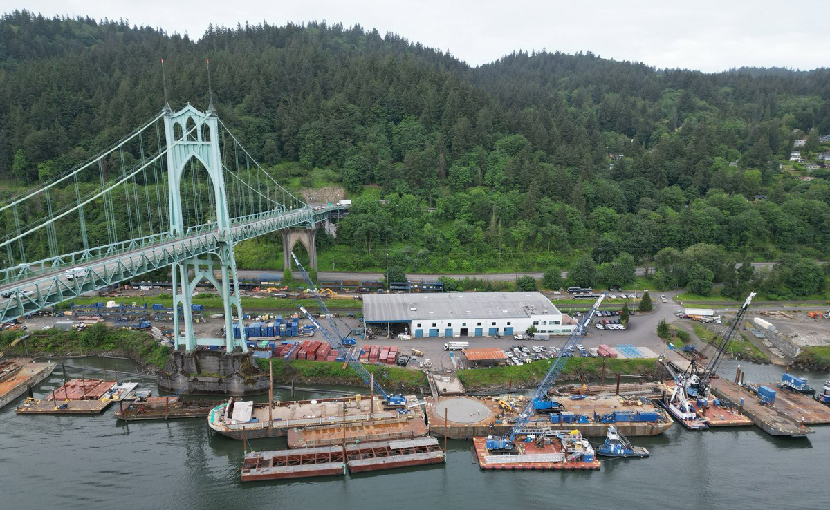 Aerial view of Advanced American Construction