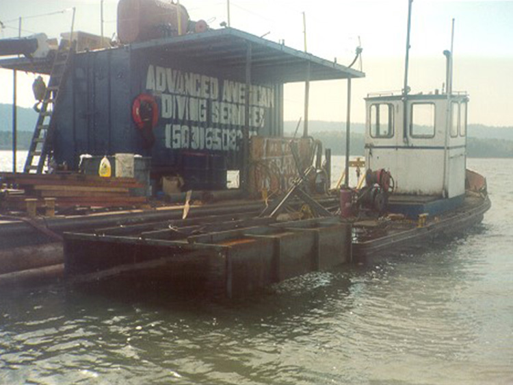 small AAC barge and tugboat