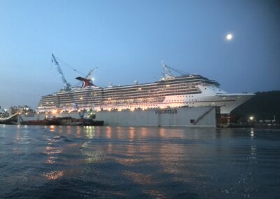 Carnival Legend Cruise Ship Crane Support