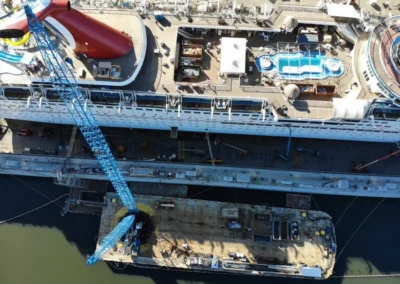 Carnival Imagination Cruise Ship Crane Support